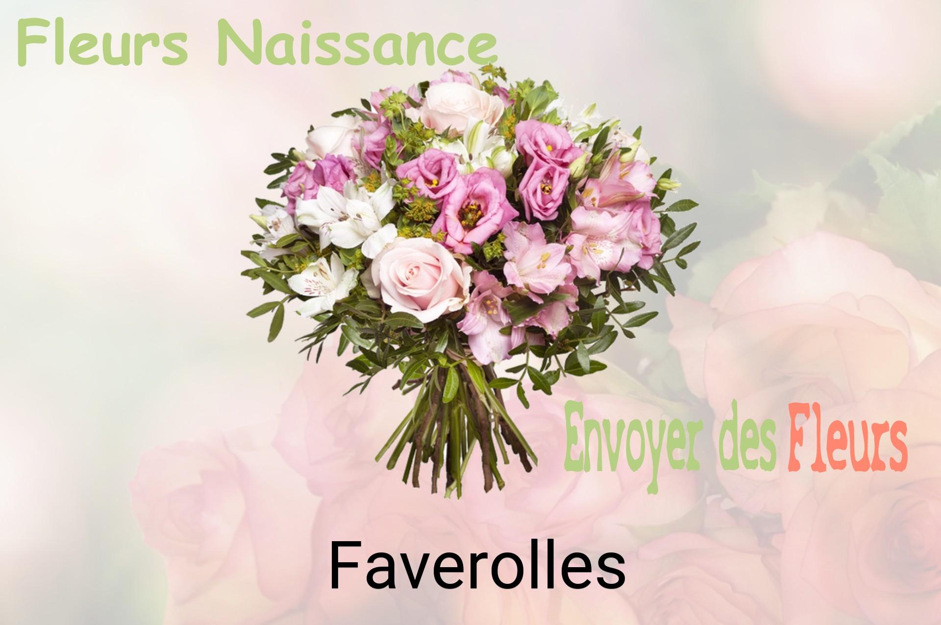 Bouquet de fleurs de naissance livré à Faverolles
