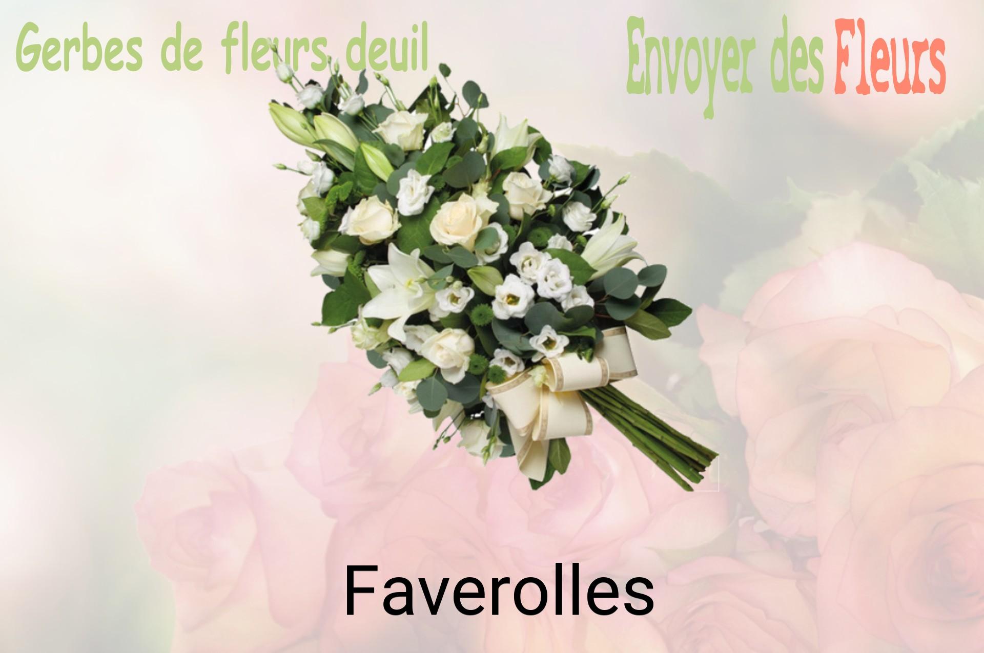 Gerbe de fleurs de deuil livrée à Faverolles